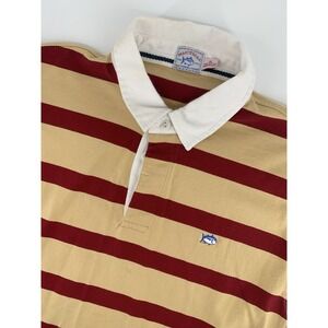 Southern Tide Polo Shirt Mens XL Garnet Gold Rugby Cotton Preppy Long Sleeve
